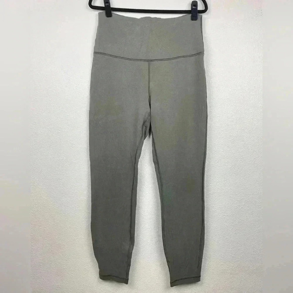 Lululemon Women's 10 Wunder Lounge Super High-Rise Tight 28" Green Soft Pants - Picture 2 of 14